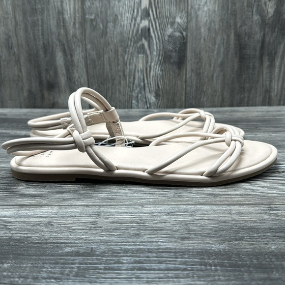 Women's Lara Ankle Strap Sandals - A New Day Off White - Picture 6 of 7